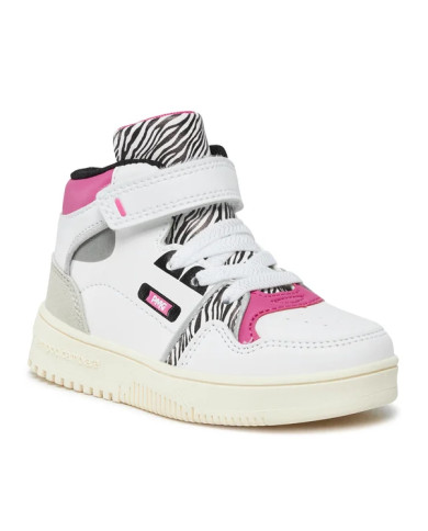 SNEAKERS PRIMIGI AVANT BAMBINANNAP.PU/ST.ANIMA BIANCO/BCO-NERO 4962200