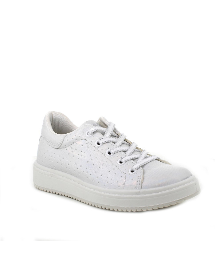 SNEAKERS PRIMIGI BAMBINA SI.NAPPA IRIDE. BIANCO 5875022 