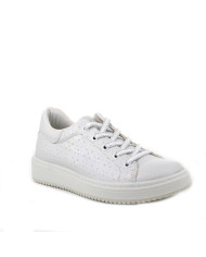 SNEAKERS PRIMIGI BAMBINA SI.NAPPA IRIDE. BIANCO 5875022 