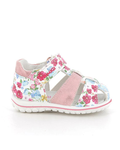 SANDALO PRIMIGI PRIMI PASSI BAMBINA S.ST.FLOR/S.LAM MULTICOL/ROSA 58620111