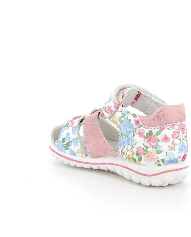SANDALO PRIMIGI PRIMI PASSI BAMBINA S.ST.FLOR/S.LAM MULTICOL/ROSA 58620111