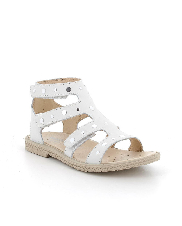 SANDALO PRIMIGI BAMBINA NABUK MORBIDO BIANCO TG: 36-39 5888622/C