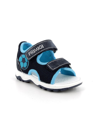 SANDALO PRIMIGI PRIMI PASSI BAMBINO SCAMOSCIAT/RETE NAVY/BLU 5865222