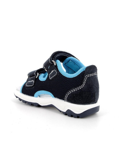 SANDALO PRIMIGI PRIMI PASSI BAMBINO SCAMOSCIAT/RETE NAVY/BLU 5865222