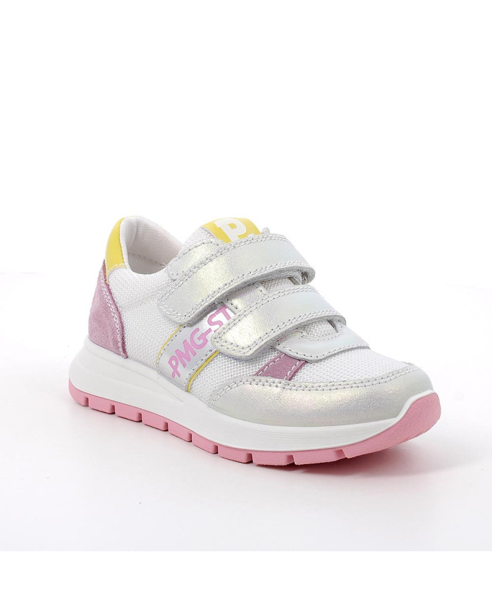 SNEAKERS PRIMIGI BAMBINA SCAMOSC/TESSUTO BCO CAN-PIN/BCO TG:36-37 5876400/C