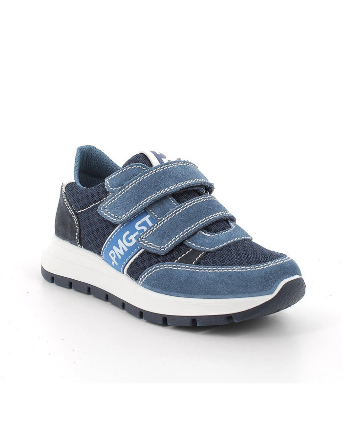 SNEAKERS PRIMIGI BAMBINO SCAMOSC/TESSUTO JEANS-NAVY/BLU TG:36-39 5876433/C