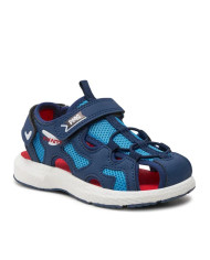 SANDALO T.RETE/NAPPA PU TURCHESE/NAVY 5970622