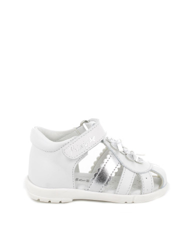SANDALO PRIMIGI PRIMI PASSI BAMBINA NAPPA SOFT  BIANCO TG: 19-26 5909622 