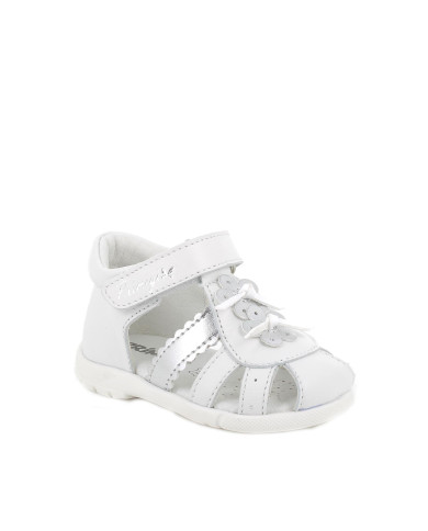 SANDALO PRIMIGI PRIMI PASSI BAMBINA NAPPA SOFT  BIANCO TG: 19-26 5909622 