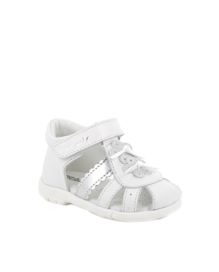 SANDALO PRIMIGI PRIMI PASSI BAMBINA NAPPA SOFT  BIANCO TG: 19-26 5909622 