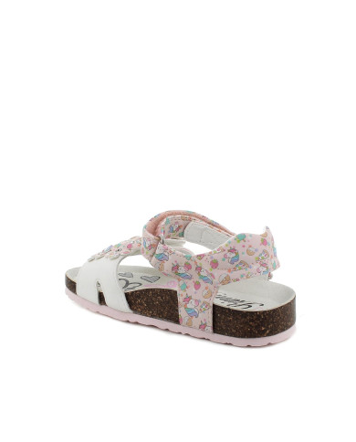 SANDALO PRIMIGI BAMBINA  NAP.PU ST.UNICO B.CO MULTICOLOR 5971522