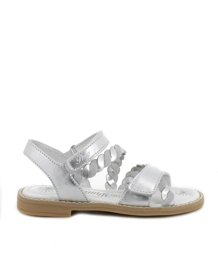SANDALO PRIMIGI BAMBINO CAPRA LAMINATA ARGENTO TG: 28-29 5933900
