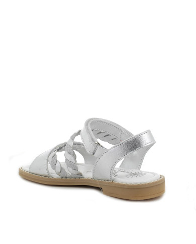 SANDALO PRIMIGI BAMBINO CAPRA LAMINATA ARGENTO TG: 28-29 5933900