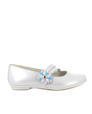 BALLERINA PRIMIGI BAMBINA NAPPA PERL. BIANCO PERLATO TG:28-33 5926211