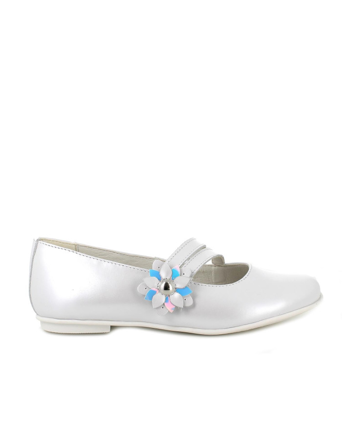 BALLERINA PRIMIGI BAMBINA NAPPA PERL. BIANCO PERLATO TG:34-38 5926211/B