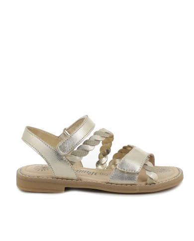 SANDALO PRIMIGI BAMBINA CAPRA LAMINATA  PLATINO TG:30-35 5933911/B