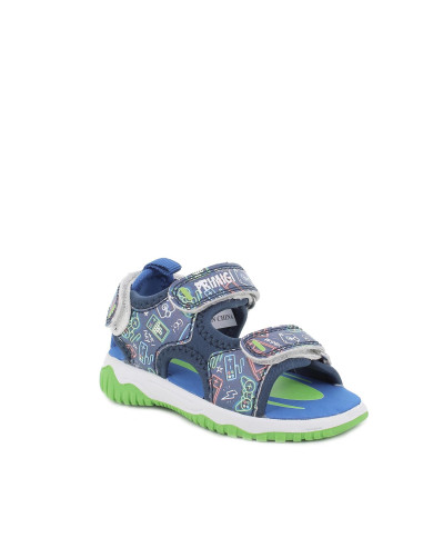 SANDALO PRIMI PASSI BAMBINA NA.PU ST.CONSOL NAVY MULTICOLOR 5951222 