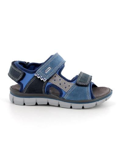 SANDALO PRIMIGI BAMBINO NABUK/SCAM/TELA AZZU/JEANS/AZZU TG:36-39 5895600/C