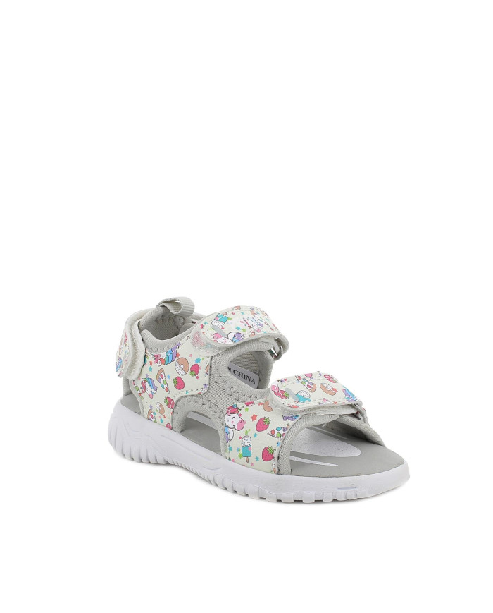 SANDALO PRIMIGI PRIMI PASSI BAMBINA NAP.PU ST.UNICO BIANCO MULTICOL 5951200