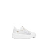 SNEAKERS NEROGIARDINI DONNA SKIPPER BIANCO T.PALLADIUM NET BIAN T.BRILL PLATINO 6074 PU. E615292D/707