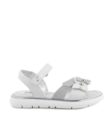 SANDALO PRIMIGI BAMBINA S.NAP.IRI/S.LUX BIANCO/SILVER TG:34-38 5934700/B