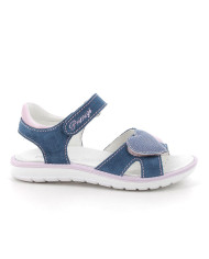 SANDALO PRIMIGI BAMBINA SCAM/S.NAP.IRID JEANS/ROSA TG.31-35 5887244/B