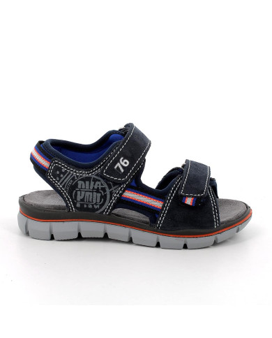 SANDALO PRIMIGI BAMBINO  SCAMOSC/T.GIADA NAVY/BLUETTE TG:36-39 5896000/C