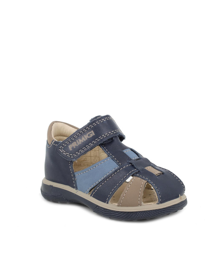 SANDALO PRIMIGI PRIMI PASI BAMBINO VIT.ANTIK/S.SCA BLU/MARMOTTA TG:25-26 5859111/B