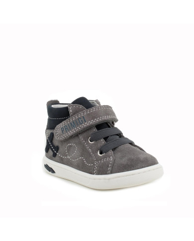 SNEAKERS  PRIMIGI BAMBINO SCAMOS/SI.NABUK GRIGIO/BLU