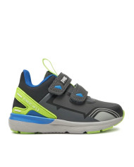 SNEAKERS PRIMIGI BAMBINO NABUK PU GRIGIO/VER.FLUO 6961211 
