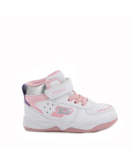 SNEAKERS PRIMIGI PRIMI PASSI BAMBINA NAPPA PU  BIANCO-ROSA 6953000 
