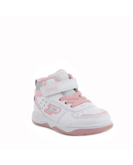 SNEAKERS PRIMIGI PRIMI PASSI BAMBINA NAPPA PU  BIANCO-ROSA 6953000 