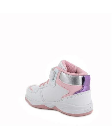 SNEAKERS PRIMIGI PRIMI PASSI BAMBINA NAPPA PU  BIANCO-ROSA 6953000 