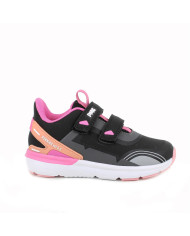 SNEAKERS PRIMIGI BAMBINA NABUK PU NERO/FUXIA 6961200