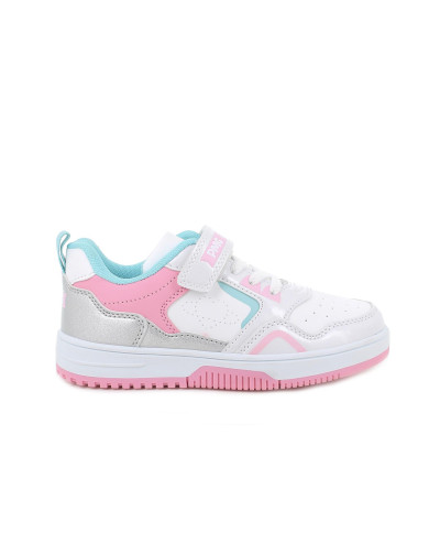 SNEAKERS PRIMIGI  BAMBINA NAPPA PU/VERNIC BIANCO/BCO-ARGE 6968011