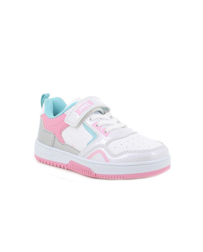 SNEAKERS PRIMIGI  BAMBINA NAPPA PU/VERNIC BIANCO/BCO-ARGE 6968011
