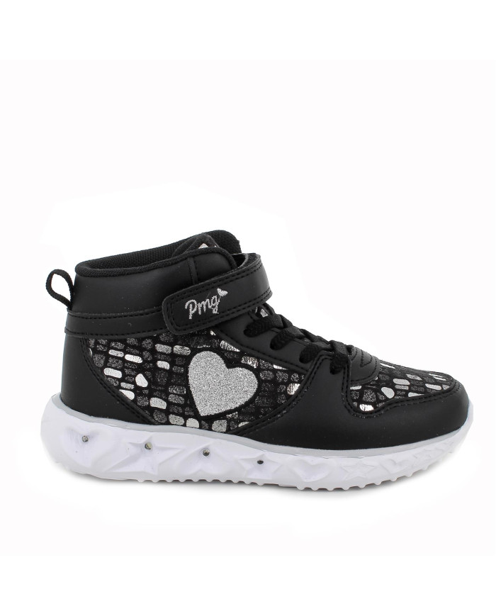 SNEAKERS ALTA PRIMIGI BAMBINA NA.PU/SUE.PU GL NERO 6980722