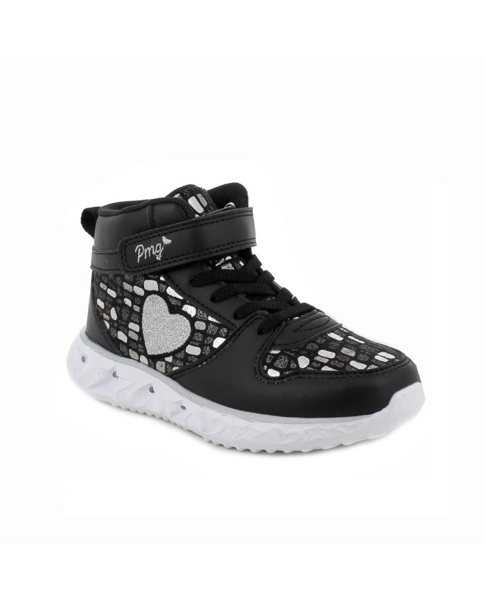 SNEAKERS ALTA PRIMIGI BAMBINA NA.PU/SUE.PU GL NERO 6980722