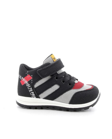 SNEAKERS PRIMIGI PRIMI PASSI BAMBINO SI.SCAM.LONDON  NERO-GREY 6854900/B