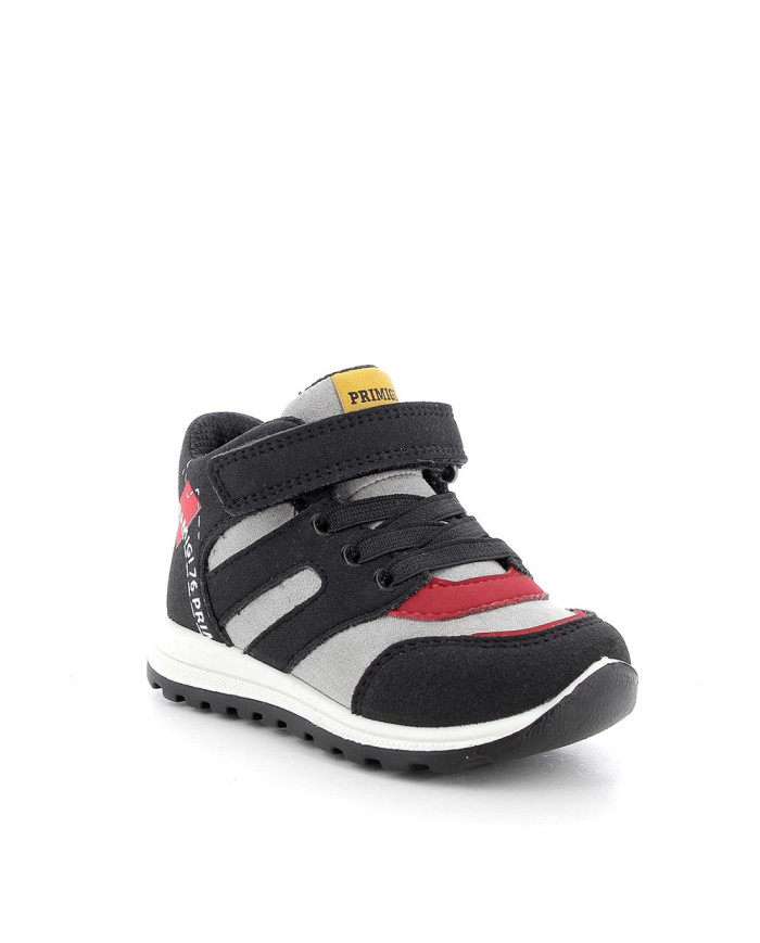 SNEAKERS PRIMIGI PRIMI PASSI BAMBINO SI.SCAM.LONDON  NERO-GREY 6854900/B