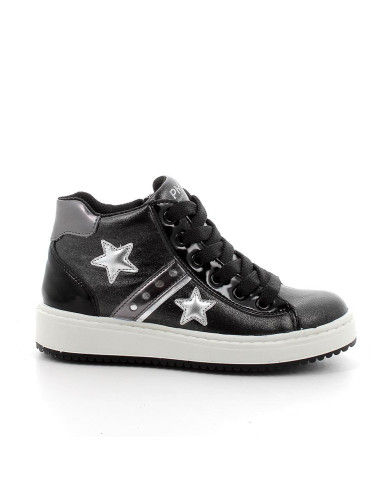 SNEAKERS PRIMIGI BAMBINA S.DUBAI/S.VERN. NERO/NERO TG:27-30 6867311/A