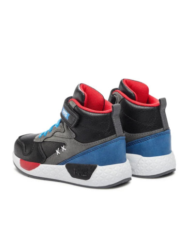 SNEAKERS PRIMIGI AVANT BAMBINO BOTTALATO PU NERO-GRIGIO 4955300