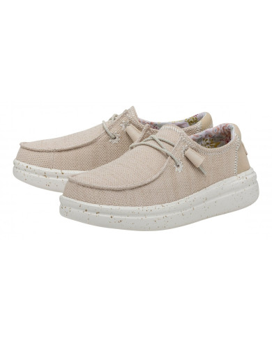 MOCASSINO HEY DUDE DONNA WENDY RISE STRETCH W DOVE HD.40076/1KV