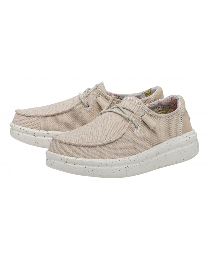 MOCASSINO HEY DUDE DONNA WENDY RISE STRETCH W DOVE HD.40076/1KV
