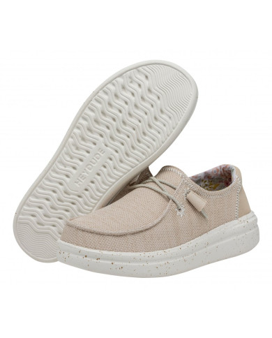 MOCASSINO HEY DUDE DONNA WENDY RISE STRETCH W DOVE HD.40076/1KV