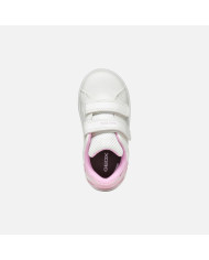 SNEAKERS GEOX PRIMI PASSI BAMBINA  B ECLYPER A - GBK+GBK BRILL.   WHITE/PINK BABY B365MA 054BJ C0406