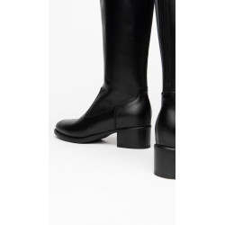 STIVALE CON TACCO NEROGIARDINI DONNA IN PELLE NERO ZIP 117561D/100