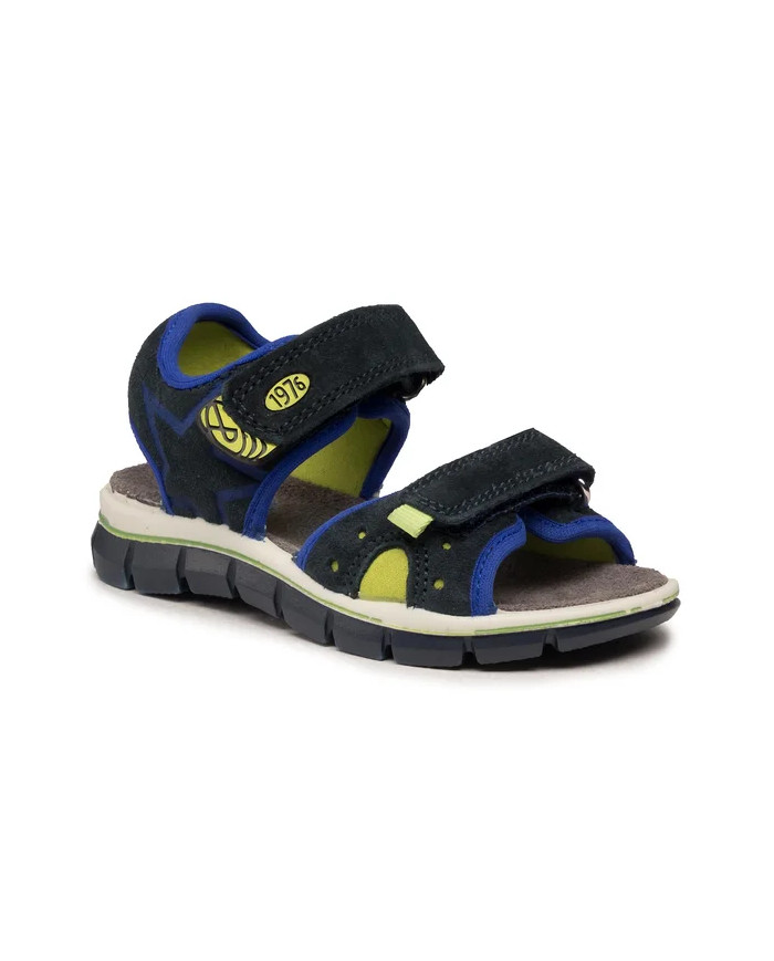 SANDALO PRIMIGI BAMBINO SCAMOSCIATO/T.GIADA/NAVY 7398122 TG:30