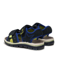SANDALO PRIMIGI BAMBINO SCAMOSCIATO/T.GIADA/NAVY 7398122 TG:30