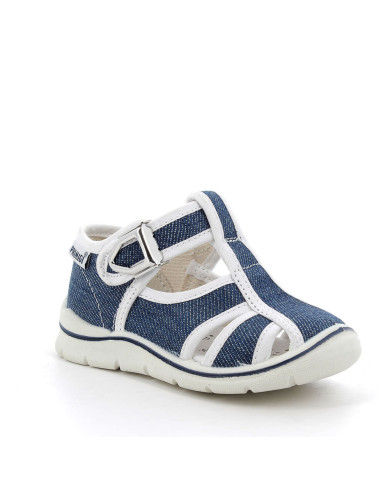SANDALO PRIMI PASSI PRIMIGI BAMBINO SKATE TELA JEANS 1851333